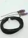 Pulsera De Cuero Y Cuerda Trenzada Negra Ajustable