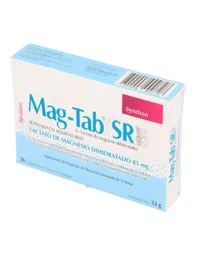 Mag-tab Sr Suplemento Alimentario De Magnesio X 30 Comprimidos