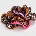 Set Scrunchies Borde De Color Print