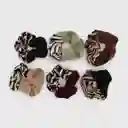 Set Scrunchies Cebra Bicolor