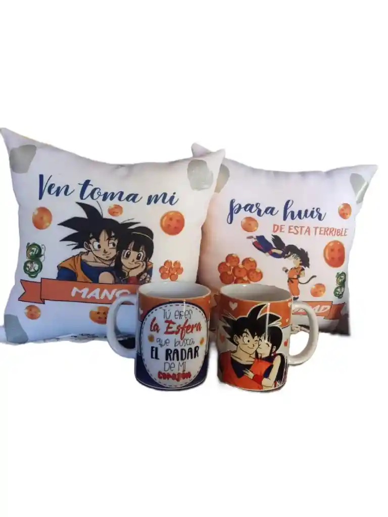 Regalo Cojin Goku Y Milk