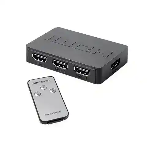 Switch Hdmi 3x1 Con Control Remoto Ir 4k