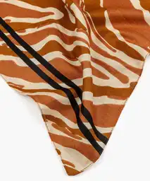 Estola Mujer Cebra Café