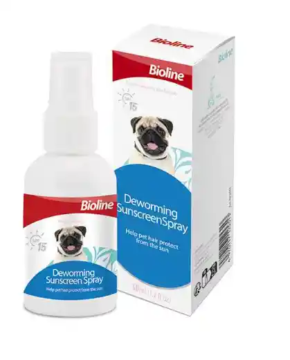 Bioline Spray Protector Solar Y Antiparasitario Perros 50 Ml