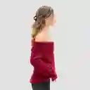 Sweater Hombros Descubiertos Red M Raindoor