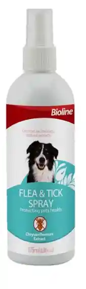 Bioline Spray Para Pulgas Y Garrapatas - 175ml