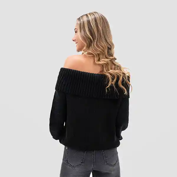 Sweater Hombros Descubiertos Black M
