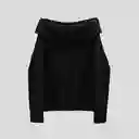 Sweater Hombros Descubiertos Black M