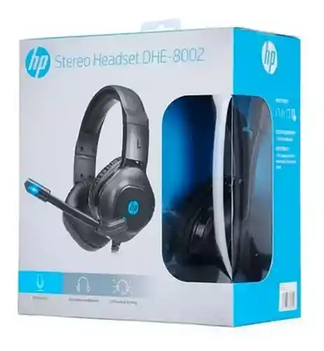 Audifono Gamer Con Luz Hp Dhe 8002