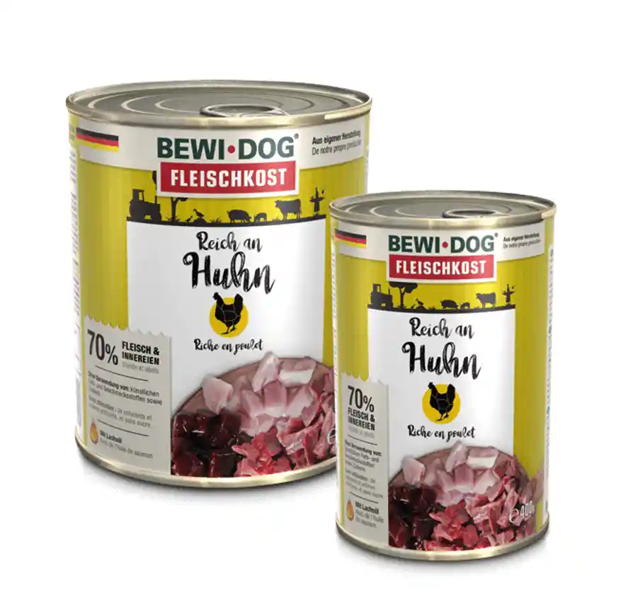 Bewi Dog® Lata Rico En Pollo 400grs Para Perros