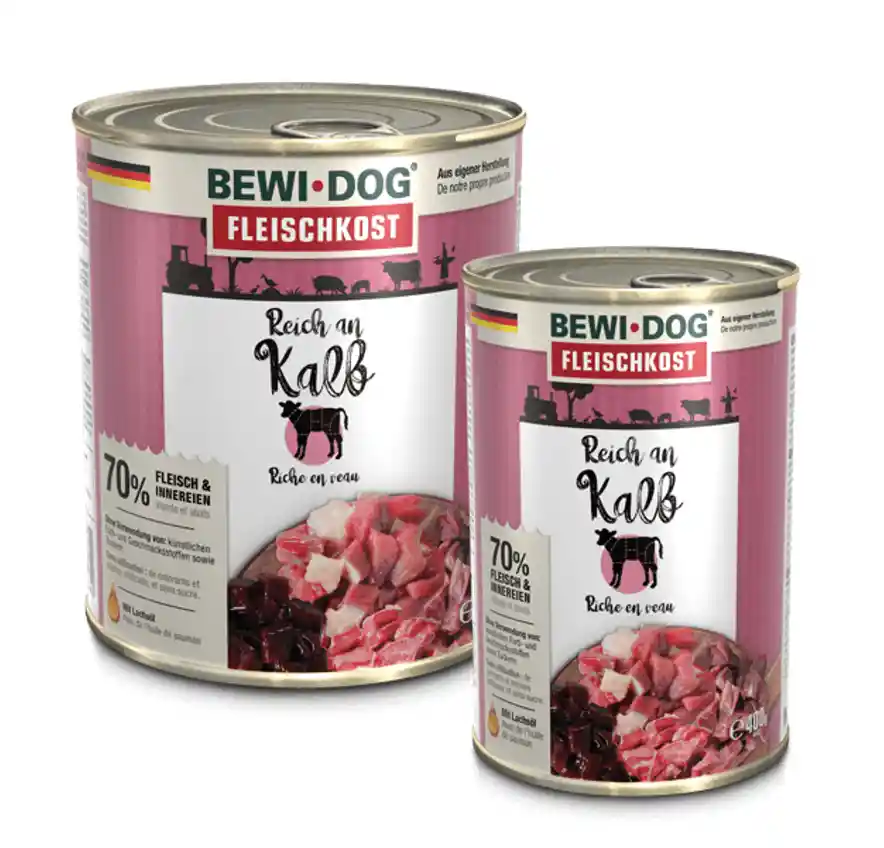 Bewi Dog® Lata Rico En Ternera 400grs