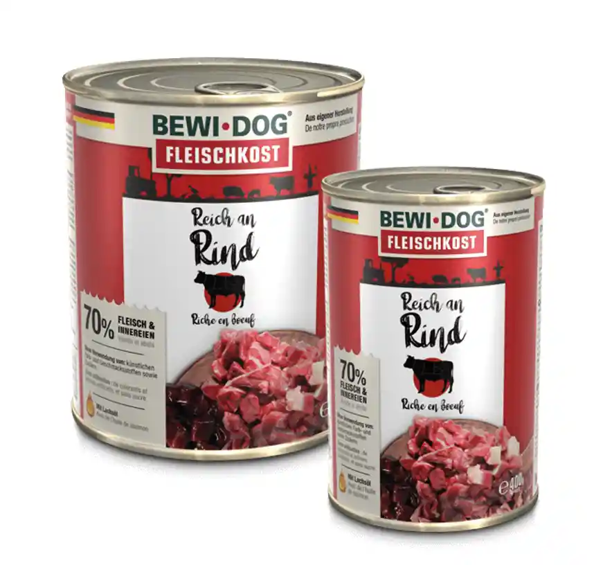 Bewi Dog® Lata Rico En Carne De Res 400grs