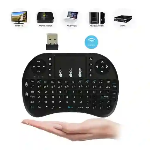 Mini Teclado Inalámbrico Touchpad Smartv Pc Tvbox