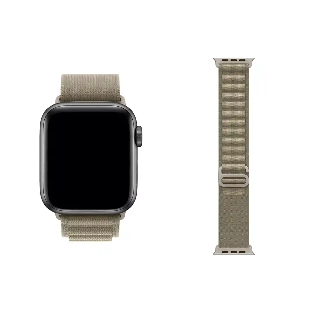 Correa Alpine Apple Watch Compatible Con 38 / 40 / 41 Mm Oliva
