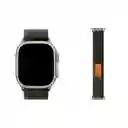 Correa Trail Apple Watch Compatible Con 38 / 40 / 41 Mm Gris / Naranja