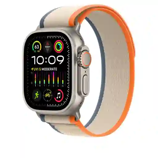Correa Trail Apple Watch Compatible Con 42 / 44 / 45 / 49 Mm Beige / Naranja