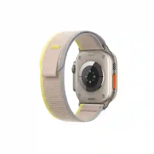 Correa Trail Apple Watch Compatible Con 42 / 44 / 45 / 49 Mm Gris / Amarillo