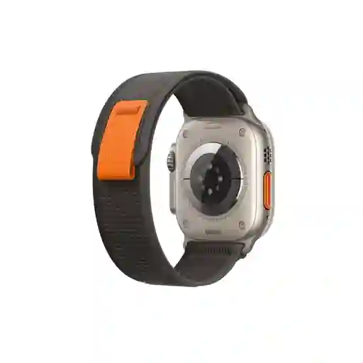 Correa Trail Apple Watch Compatible Con 42 / 44 / 45 / 49 Mm Gris / Naranja