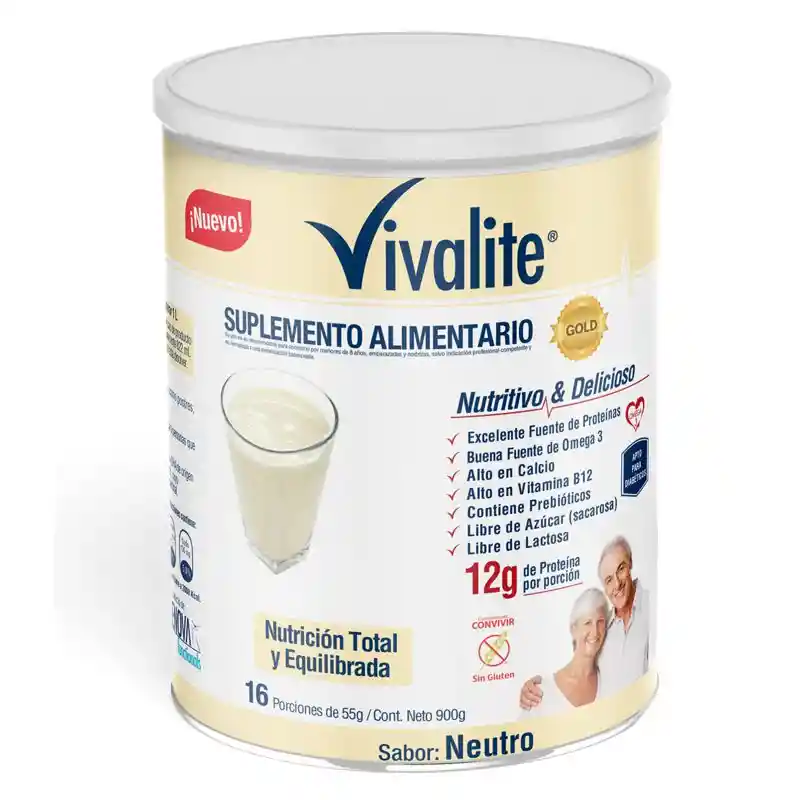 Vivalite Gold Sabor Neutro 900 G