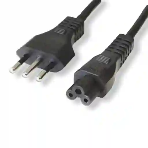 Cable Fuente Poder Trebol Pc Cargador Notebook