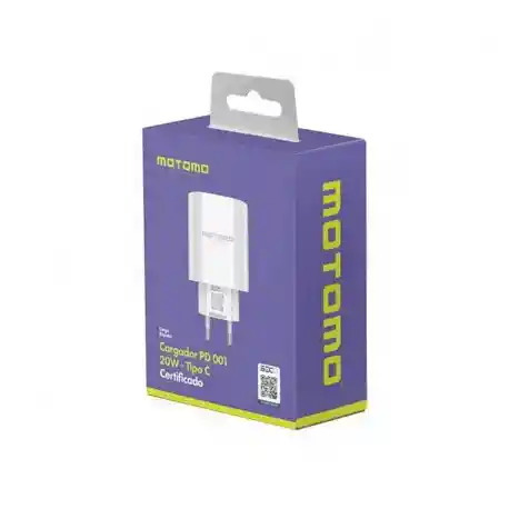 Cargador Usb Tipo C 20w Carga Rapida Motomo