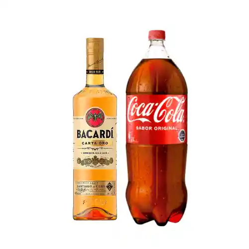 Promo Ron Bacardi Carta De Oro 750cc + Coca Cola 3l