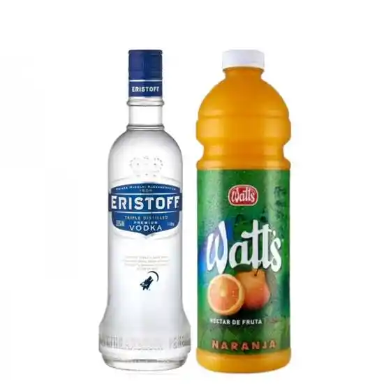 Promo Vodka Eristoff 1l + Nectar Naranja 1.5l