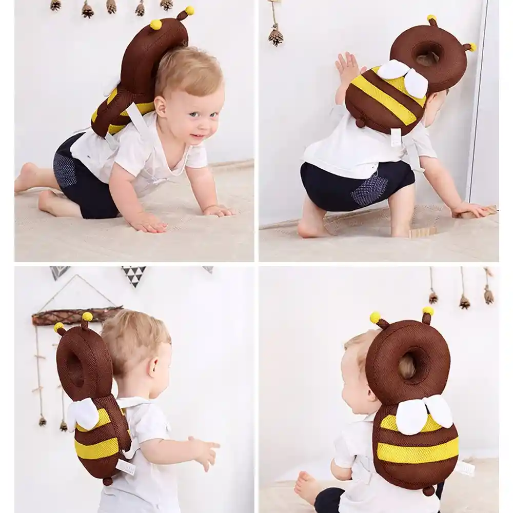 Mochila Protectora Para Cabeza Antigolpes Seguridad Bebes (chinita)