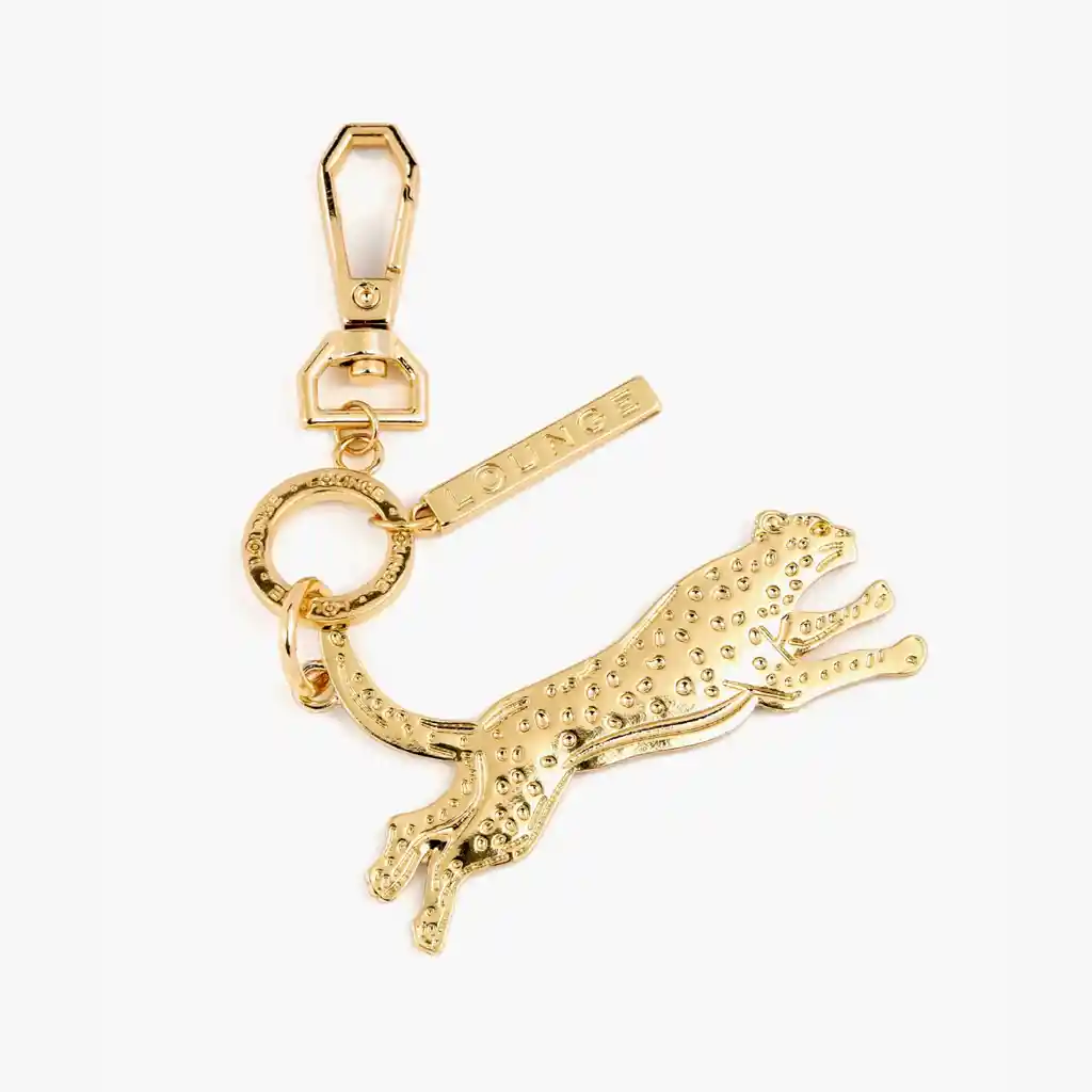 Llavero Mujer Cheetah Dorado