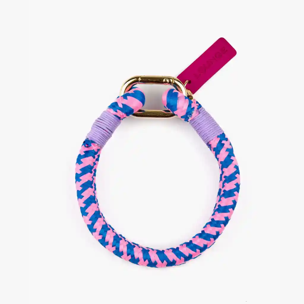 Llavero Mujer Cuerda Doblada Rosado