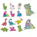 Kit Sticker Pintura Diamantes - Dino Ii Papaya