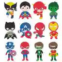 Kit Stickers Pintura Con Diamantes - Superheroes X Papaya