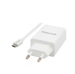 Cargador Philco De Pared Con Cable Micro Usb 2.1a