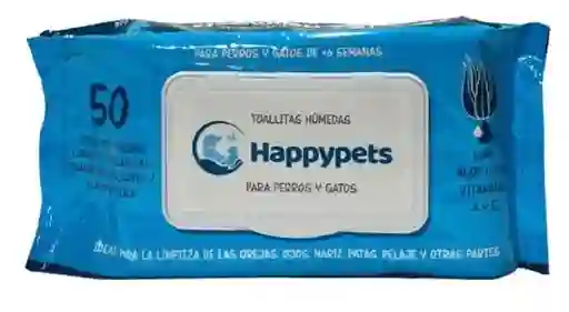 Toallas Húmedas Para Mascotas Happypets 50 Unid.