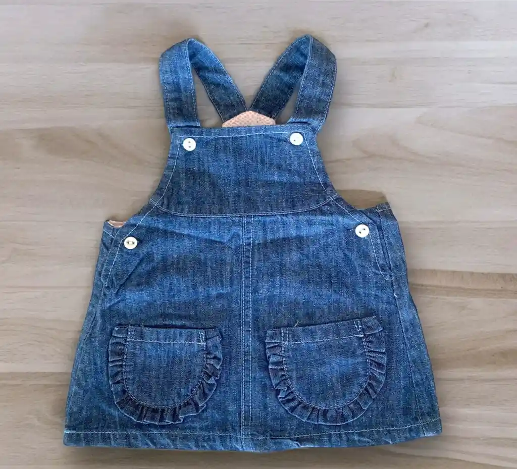 Vestido Denim Talla 12/18 Meses