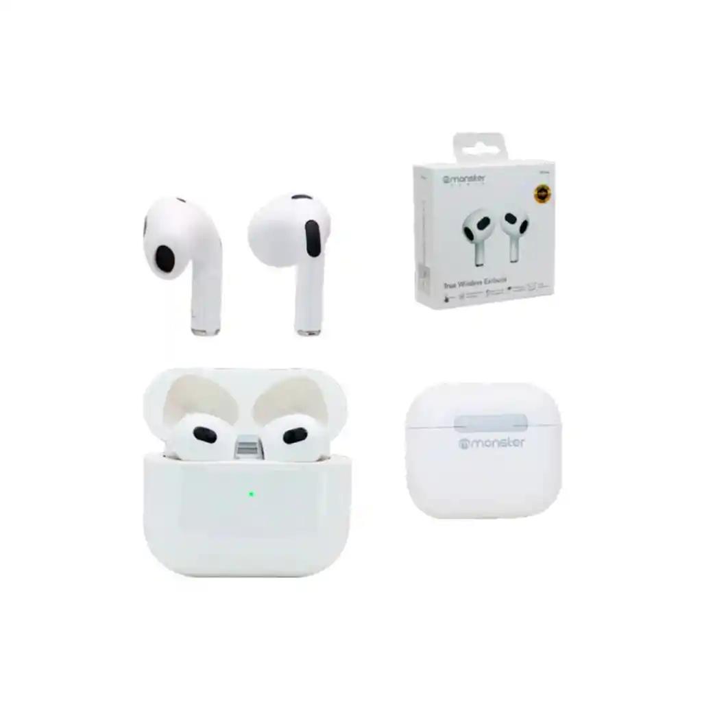 Audifono Monster True Wireless Tw14w Blanco