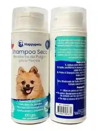 Happypets Shampoo Seco Repelente De Pulgas Para Perros, Hipoalergénico