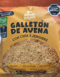 Galletón De Avena Chía Jengibre Mis Amigos Veganos