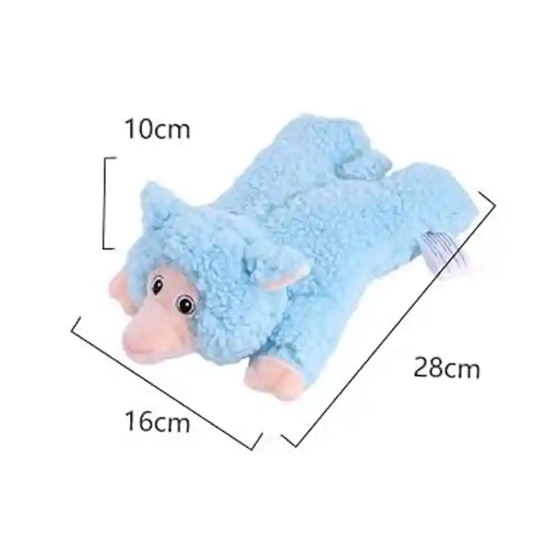 Juguete Peluche Para Mascotas De Animales Con Sonido (oveja Celeste)