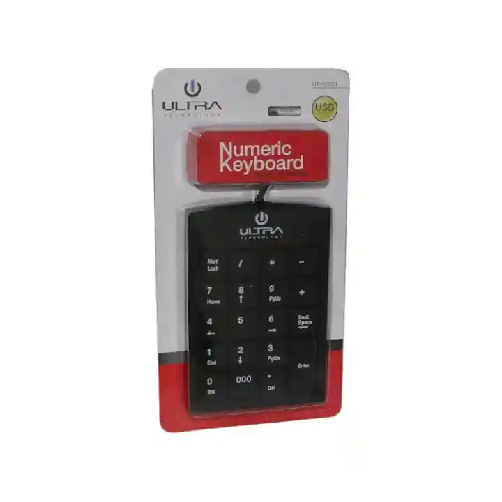 Teclado Numerico Ultra Ut-k200u Negro