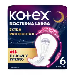Kotex Toalla Nocturna Larga Ultrafina