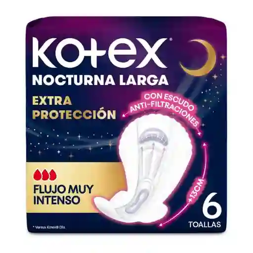 Kotex Toalla Nocturna Larga Ultrafina