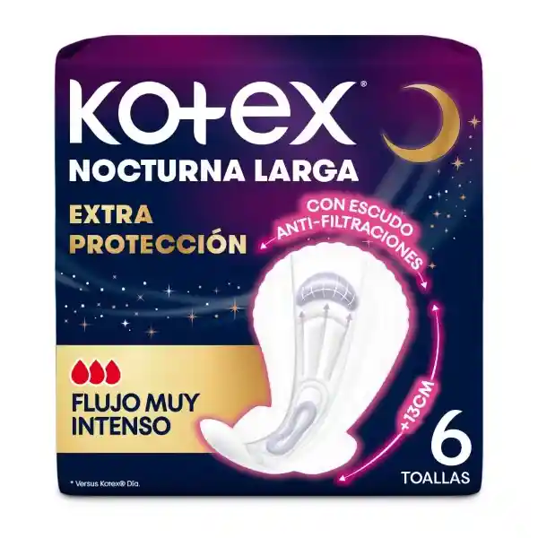 Kotex Toalla Nocturna Larga Ultrafina