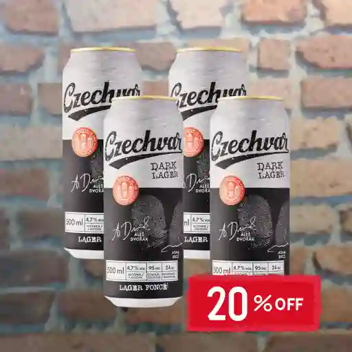 4x Czechvar Dark Lager (lager Oscura Checa)