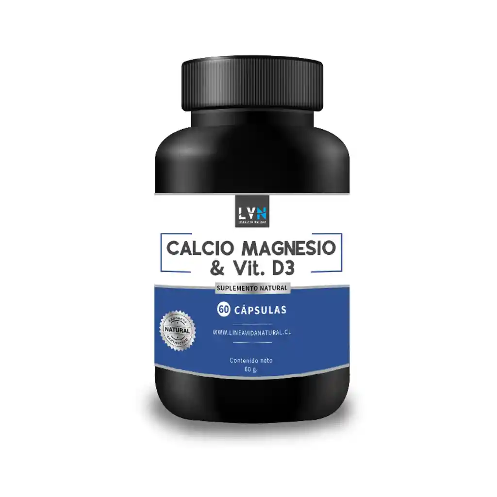 Calcio - Magnesio Vitamina D3 X 60 Cápsulas