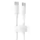 Cable Hoco X51 Data Tipo C A Tipo C 100w 2m Blanco