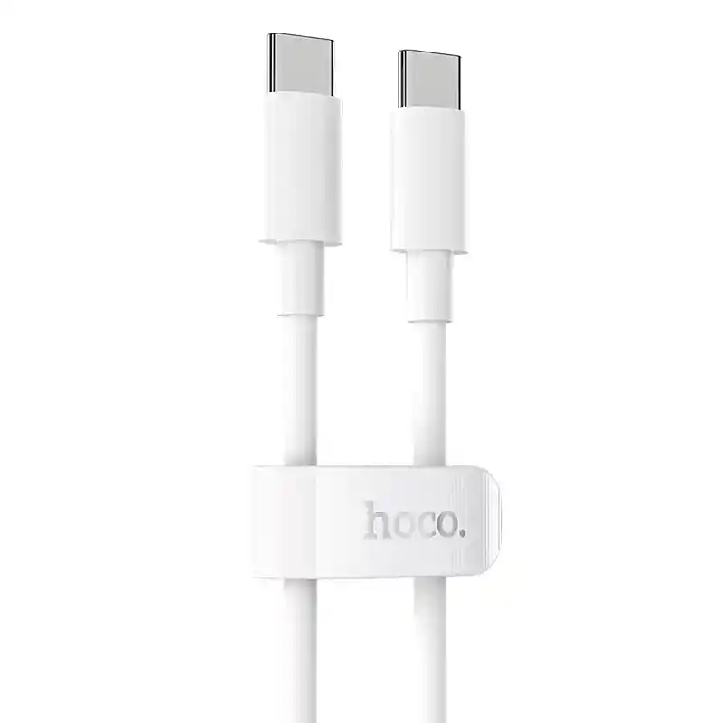 Cable Hoco X51 Data Tipo C A Tipo C 100w 2m Blanco