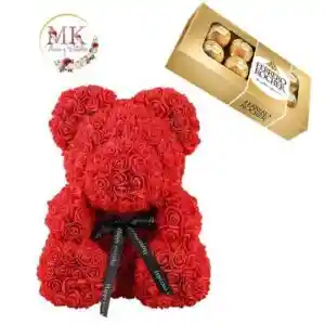 Oso Teddy Y Bombones Ferrero Rocher 100 Grs