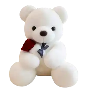 Oso Peluche Blanco 30cm