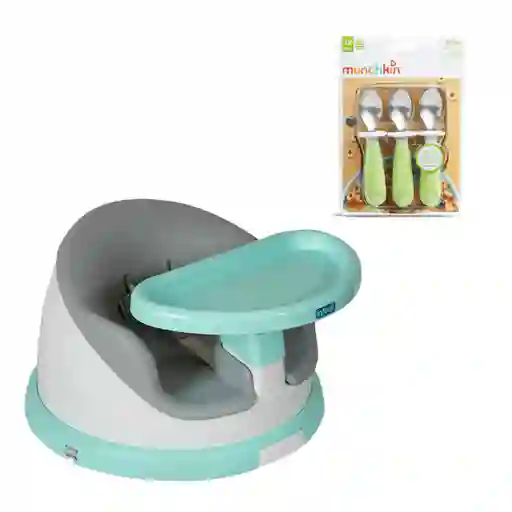 Silla De Comer Portátil Giratoria I-twist Más Set Cucharas